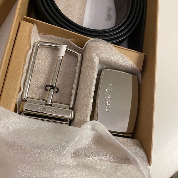 Coach Other - Coach leather belt set for men